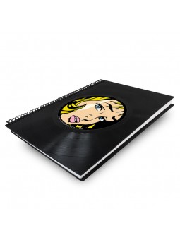 Cuaderno de disco de vinilo...