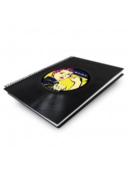 Cuaderno de disco de vinilo...