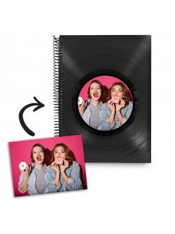 Cuaderno de disco de vinilo