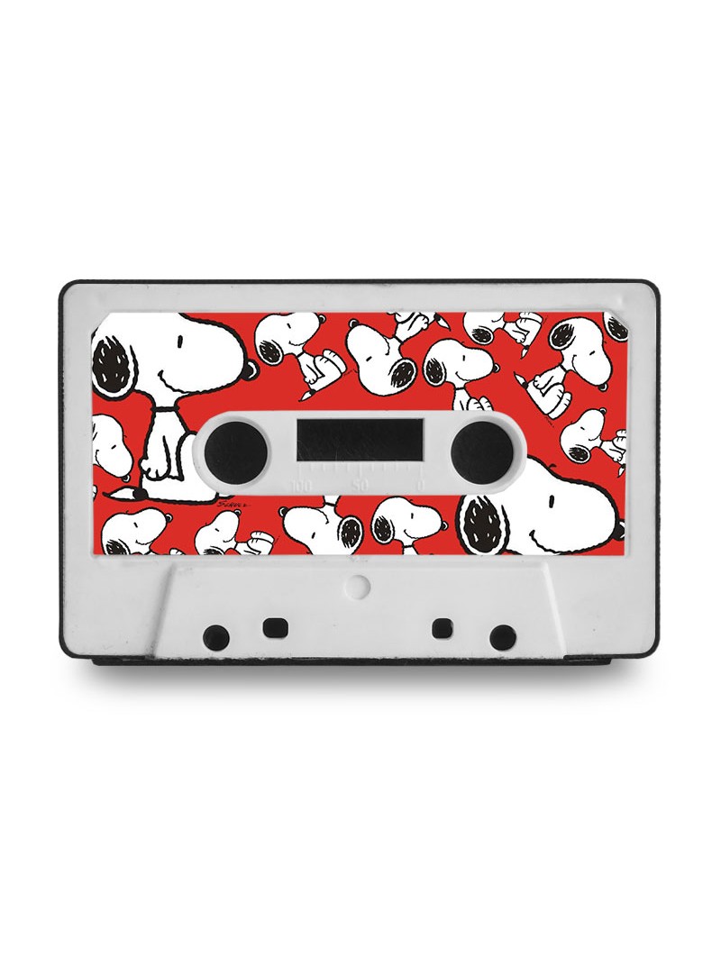 Monedero cartera tarjetero de cinta de antiguas, diseño Snoopy