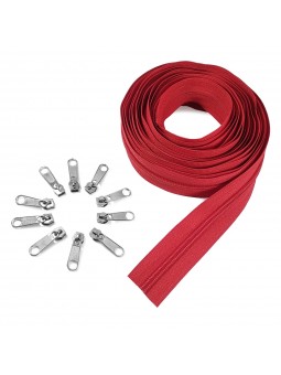 Cremallera continua ROJA +...