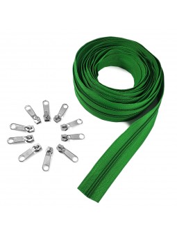 Cremallera continua VERDE +...