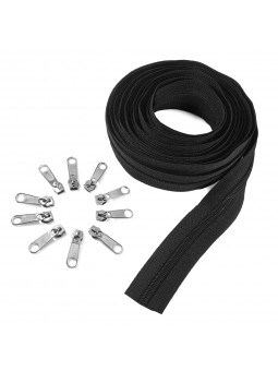 Cremallera continua NEGRA +...