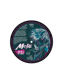 Pegatina adhesiva diseño Metal