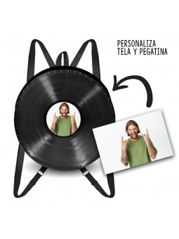 Mochila de disco de vinilo LP