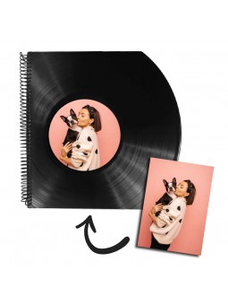 Cuaderno de disco de vinilo...